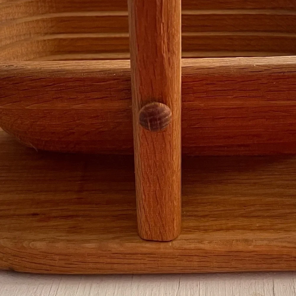 Collapsible Oak Basket